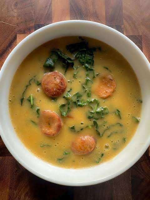 Caldo verde with Chorizo